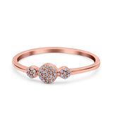 14K Gold 0.05ct Round 5mm G SI Diamond Engagement Eternity Wedding Band Ring