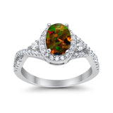 Halo Wedding Ring Simulated Cubic Zirconia 925 Sterling Silver