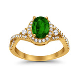 Halo Wedding Ring Simulated Cubic Zirconia 925 Sterling Silver