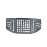 Micro Pave Eternity Engagement Ring Round Simulated CZ 925 Sterling Silver