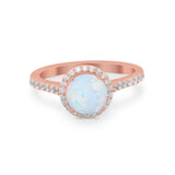 Accent Dazzling Wedding Ring Round Simulated Cubic Zirconia 925 Sterling Silver