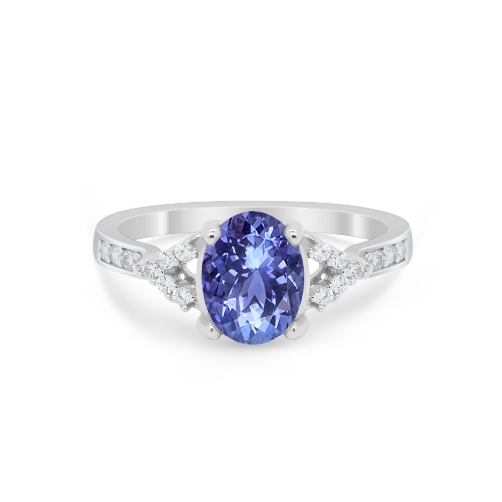 Art Deco Oval Wedding Ring Simulated Cubic Zirconia 925 Sterling Silver