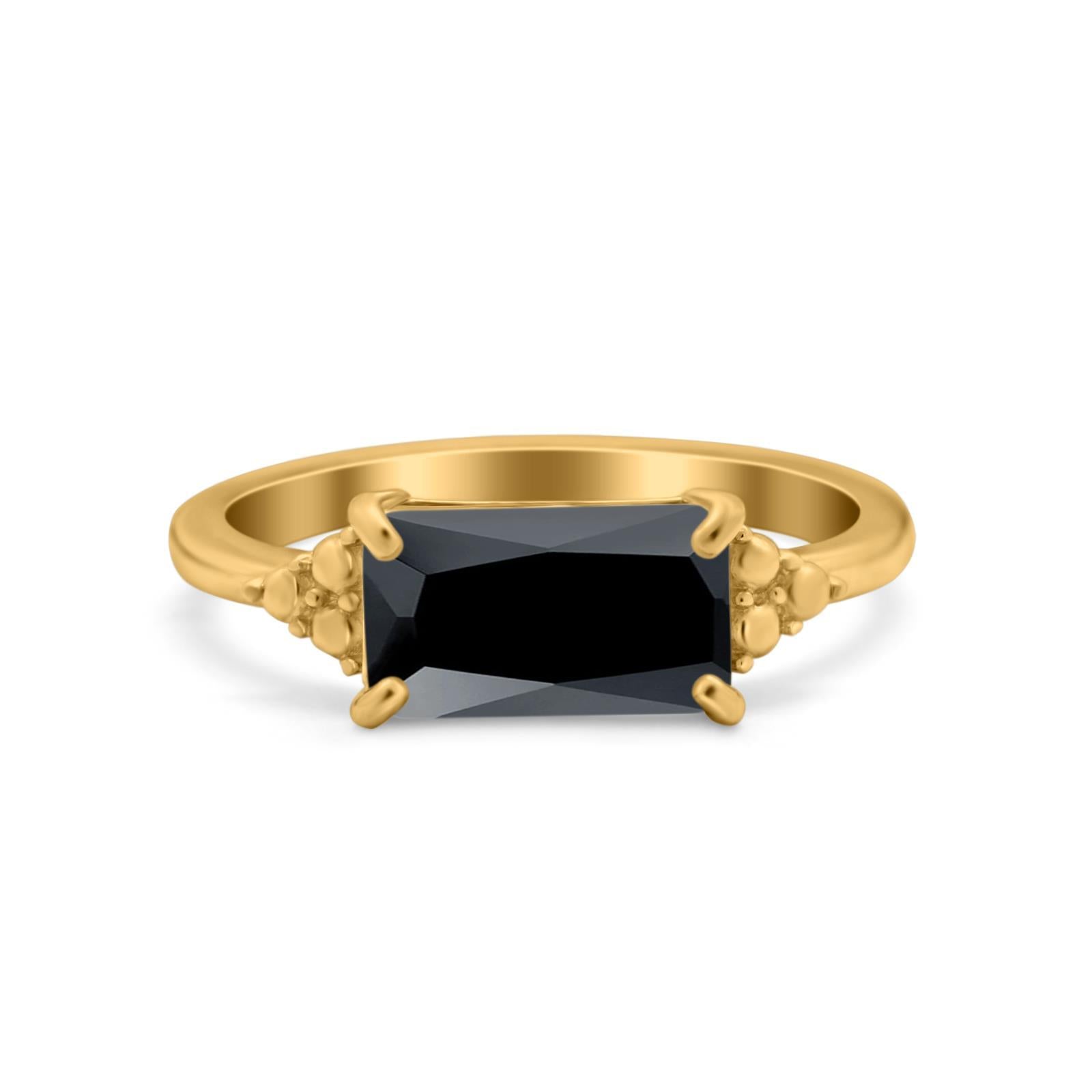 Sideways Fashion Ring Dainty Simulated Cubic Zirconia 925 Sterling Silver