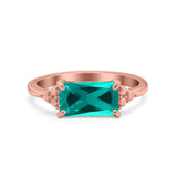 Sideways Fashion Ring Dainty Simulated Cubic Zirconia 925 Sterling Silver