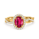 Halo Infinity Shank Engagement Ring Simulated Cubic Zirconia 925 Sterling Silver