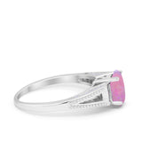 Solitaire Split Shank Wedding Ring Simulated Cubic Zirconia 925 Sterling Silver