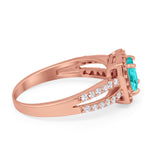 Dazzling Halo Wedding Ring Simulated Cubic Zirconia 925 Sterling Silver