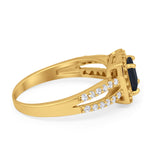 Dazzling Halo Wedding Ring Simulated Cubic Zirconia 925 Sterling Silver