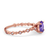 14K Gold 1.29ct Oval G SI Diamond Engagement Ring Size 6.5