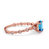 14K Gold 1.29ct Oval G SI Diamond Engagement Ring Size 6.5