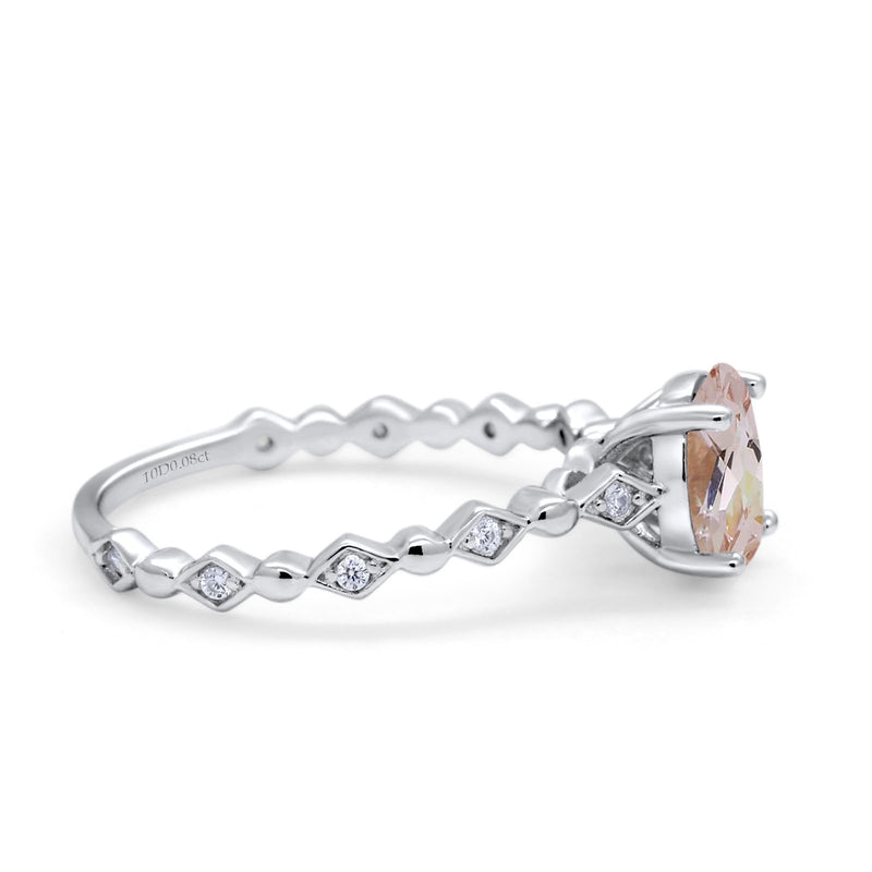 14K Gold 1.29ct Oval G SI Diamond Engagement Ring Size 6.5