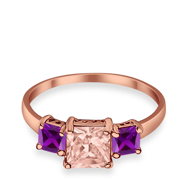 Halo Art Deco Wedding Ring Round Simulated Cubic Zirconia 925 Sterling Silver