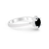 Halo Floral Art Deco Wedding Engagement Ring Round CZ 925 Sterling Silver