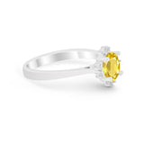 Halo Floral Art Deco Wedding Engagement Ring Round CZ 925 Sterling Silver