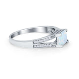 Princess Cut Wedding Ring Simulated Cubic Zirconia 925 Sterling Silver