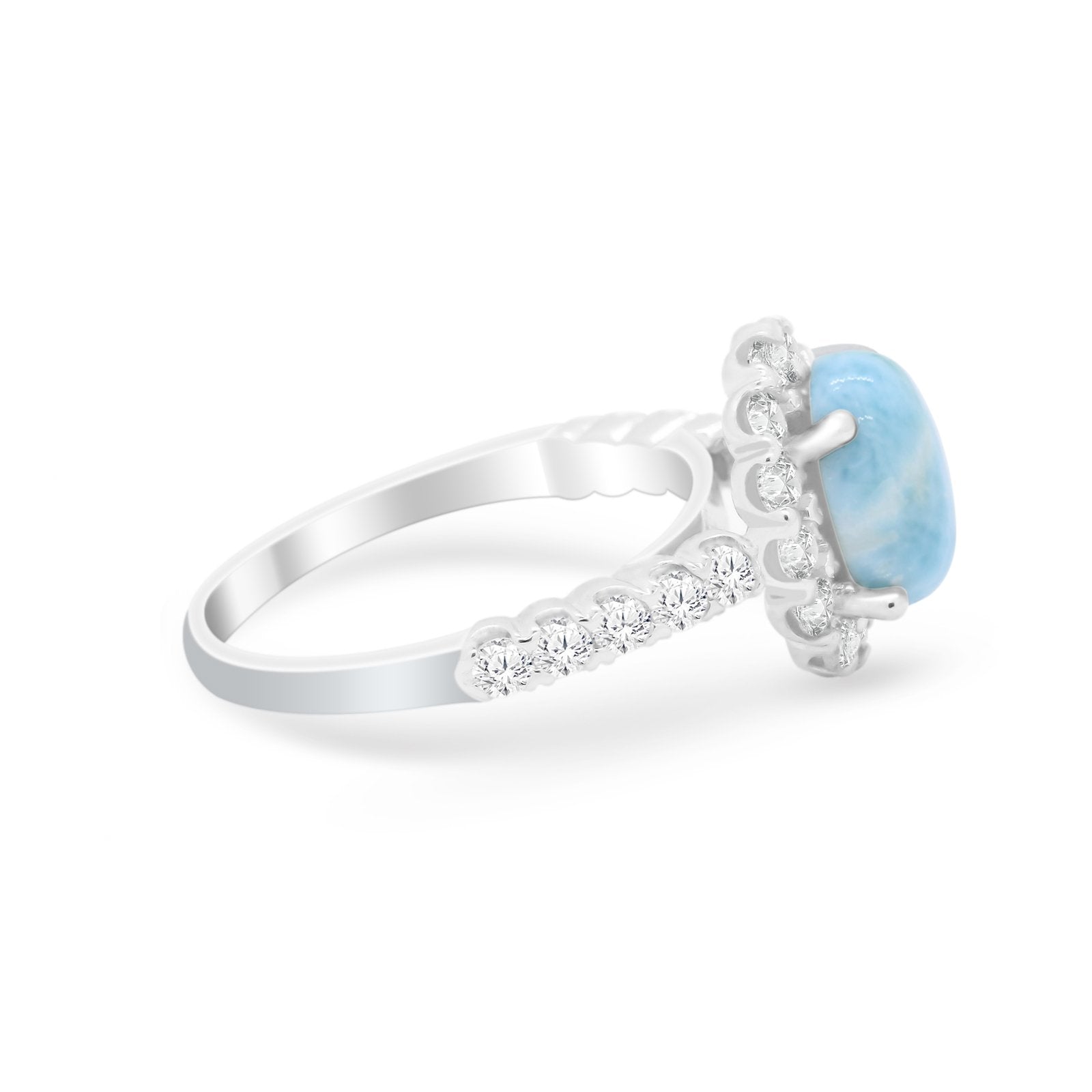 Solitaire Accent Wedding Ring Simulated Cubic Zirconia 925 Sterling Silver