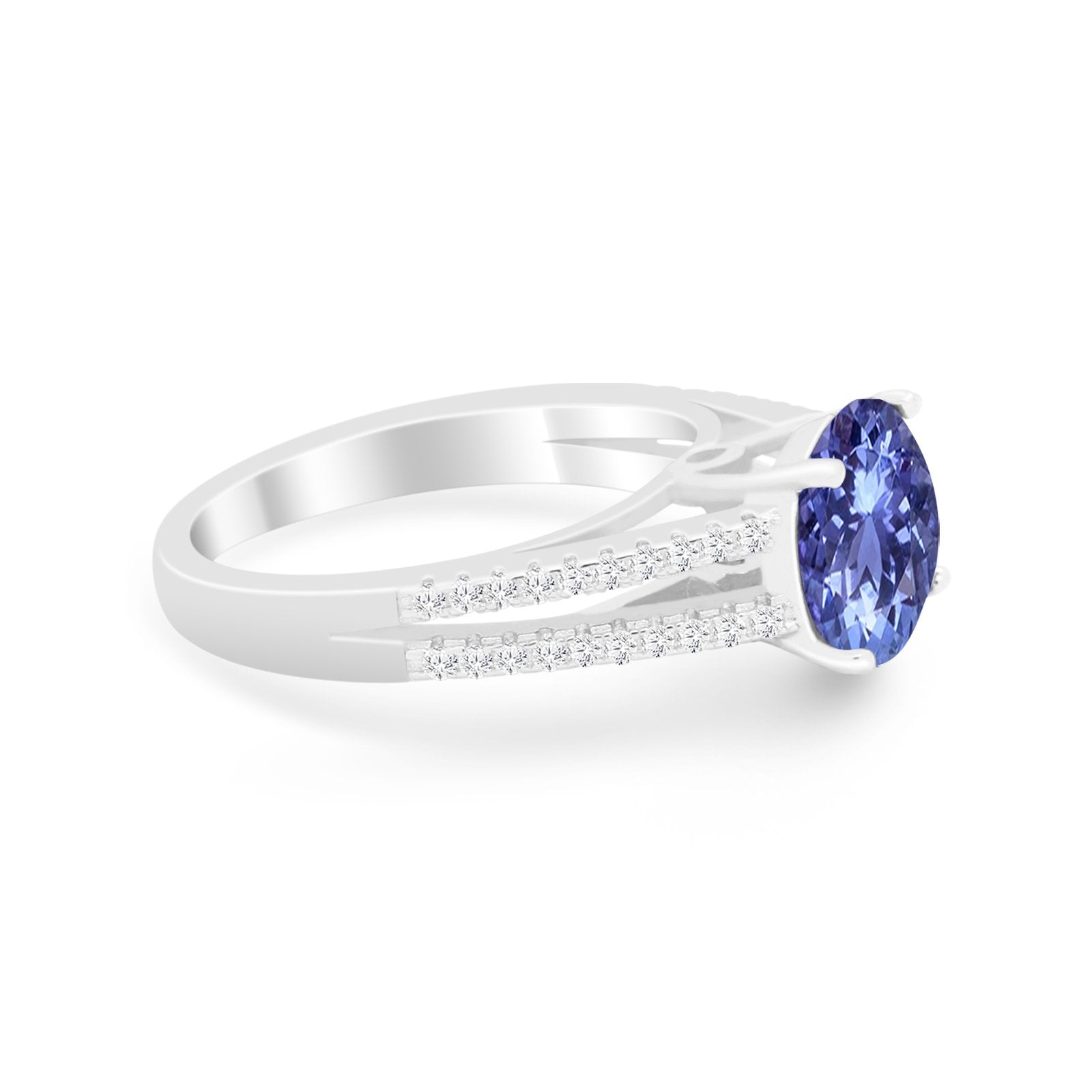 Vintage Style Round Simulated Cubic Zirconia Engagement Ring 925 Sterling Silver