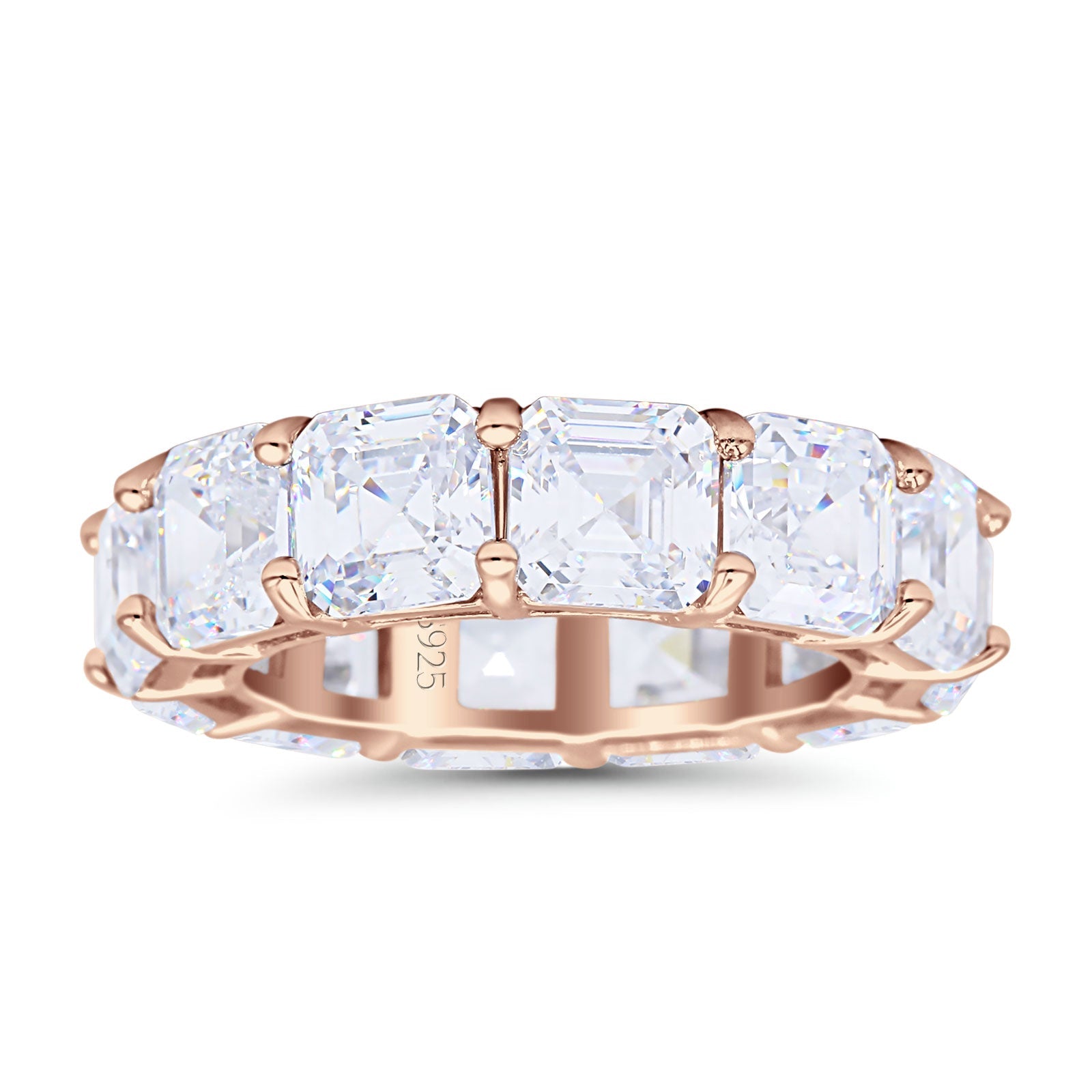 Asscher Cut Eternity Band