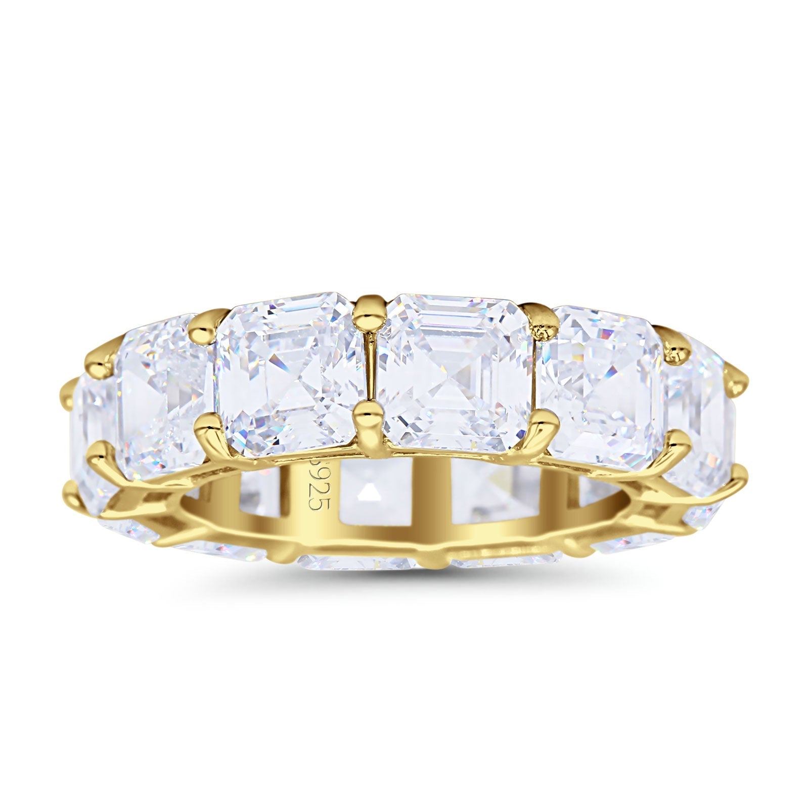 Asscher Cut Eternity Band