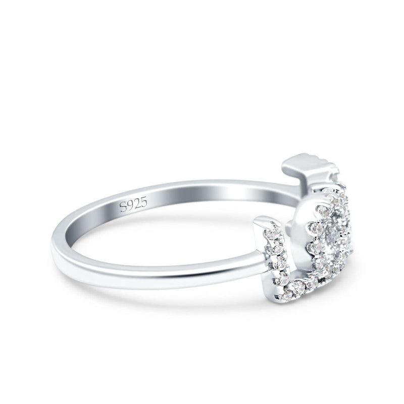 Love Ring Wedding Engagement Eternity Band Simulated Cubic Zirconia 925 Sterling Silver (6mm)