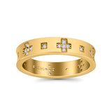 Eternity Ring Wedding Engagement Band Round Simulated Cubic Zirconia 925 Sterling Silver (4.5mm)