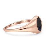 Signet Oval Thumb Ring Fashion Solid 925 Sterling Silver