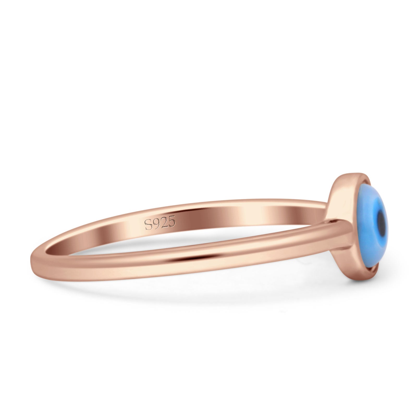 Evil Eye Ring 925 Sterling Silver