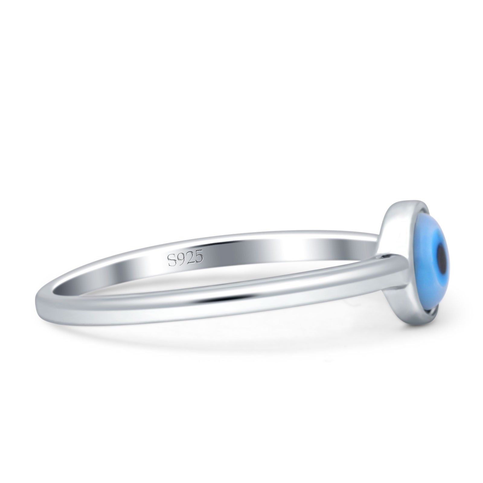 Evil Eye Ring 925 Sterling Silver