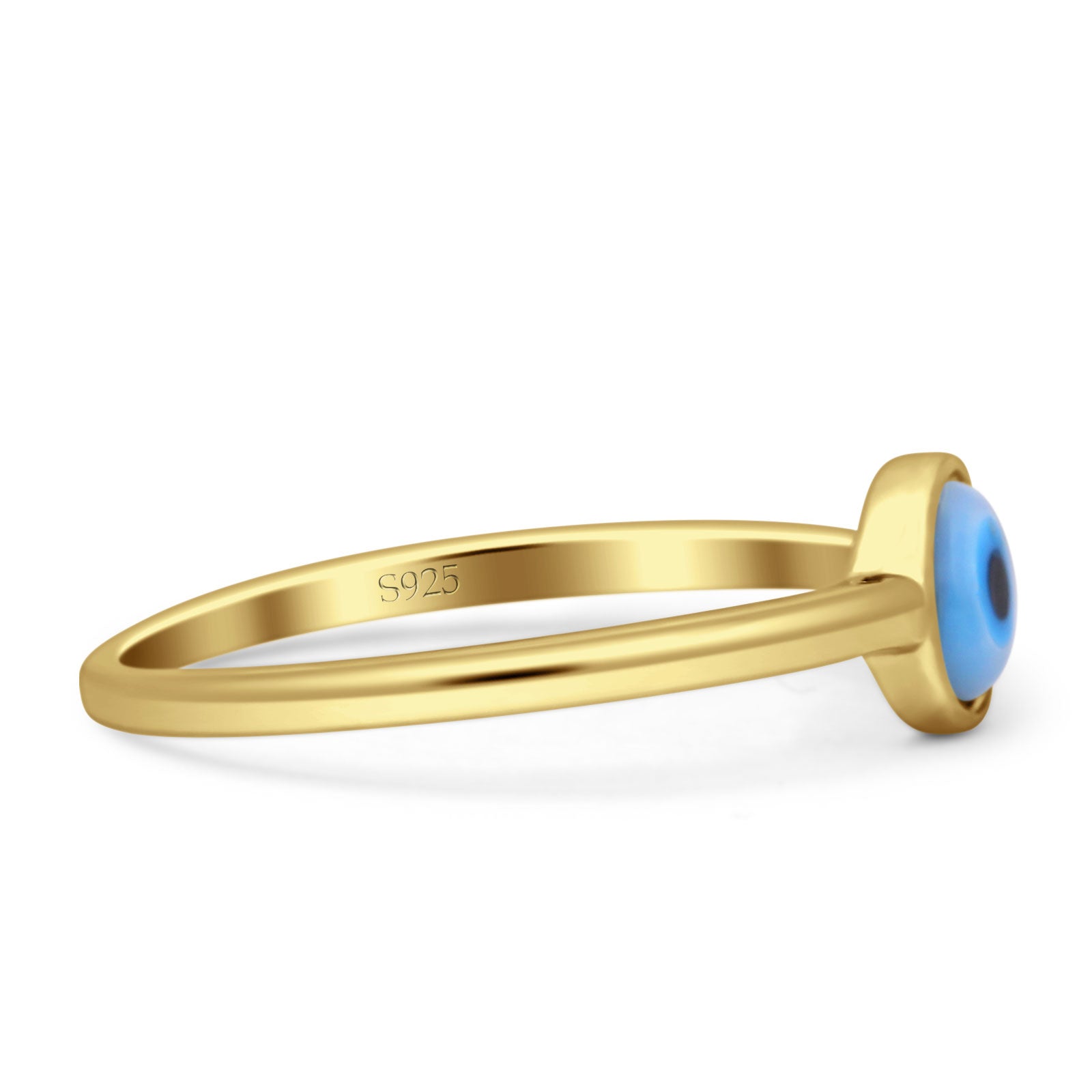 Evil Eye Ring 925 Sterling Silver