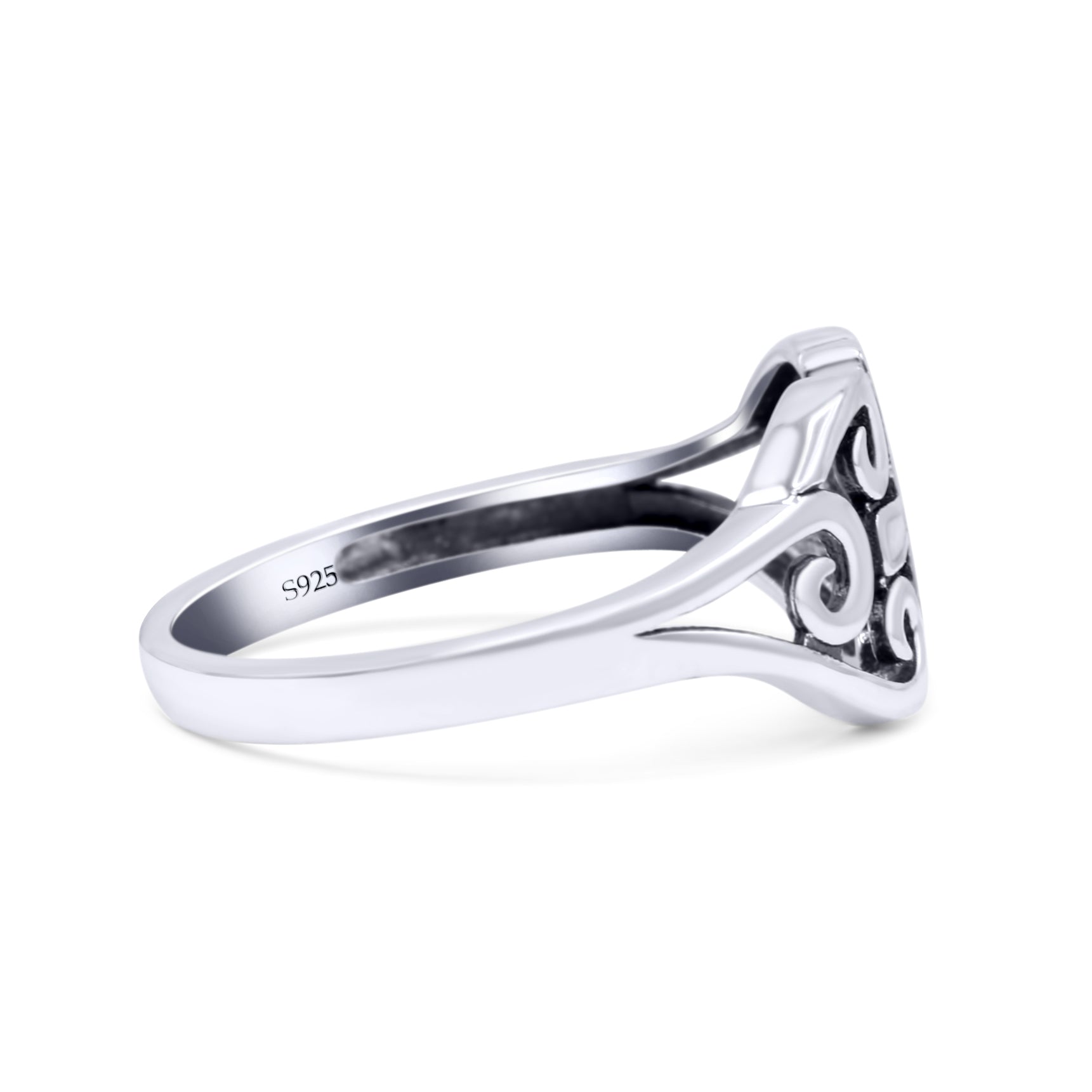 Cross Wedding Engagement Ring Lab Created Opal 925 Sterling Silver