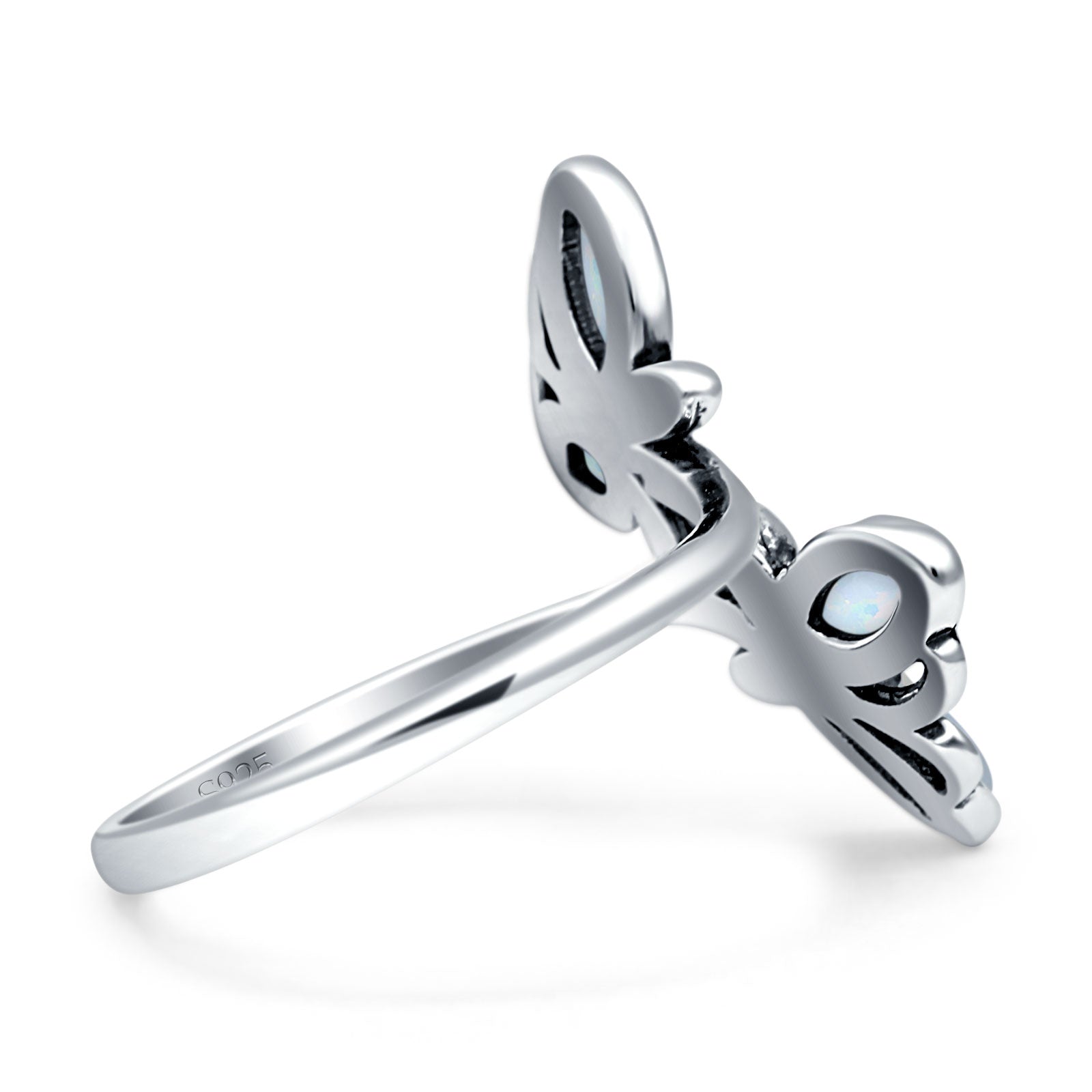 sterling silver butterfly ring