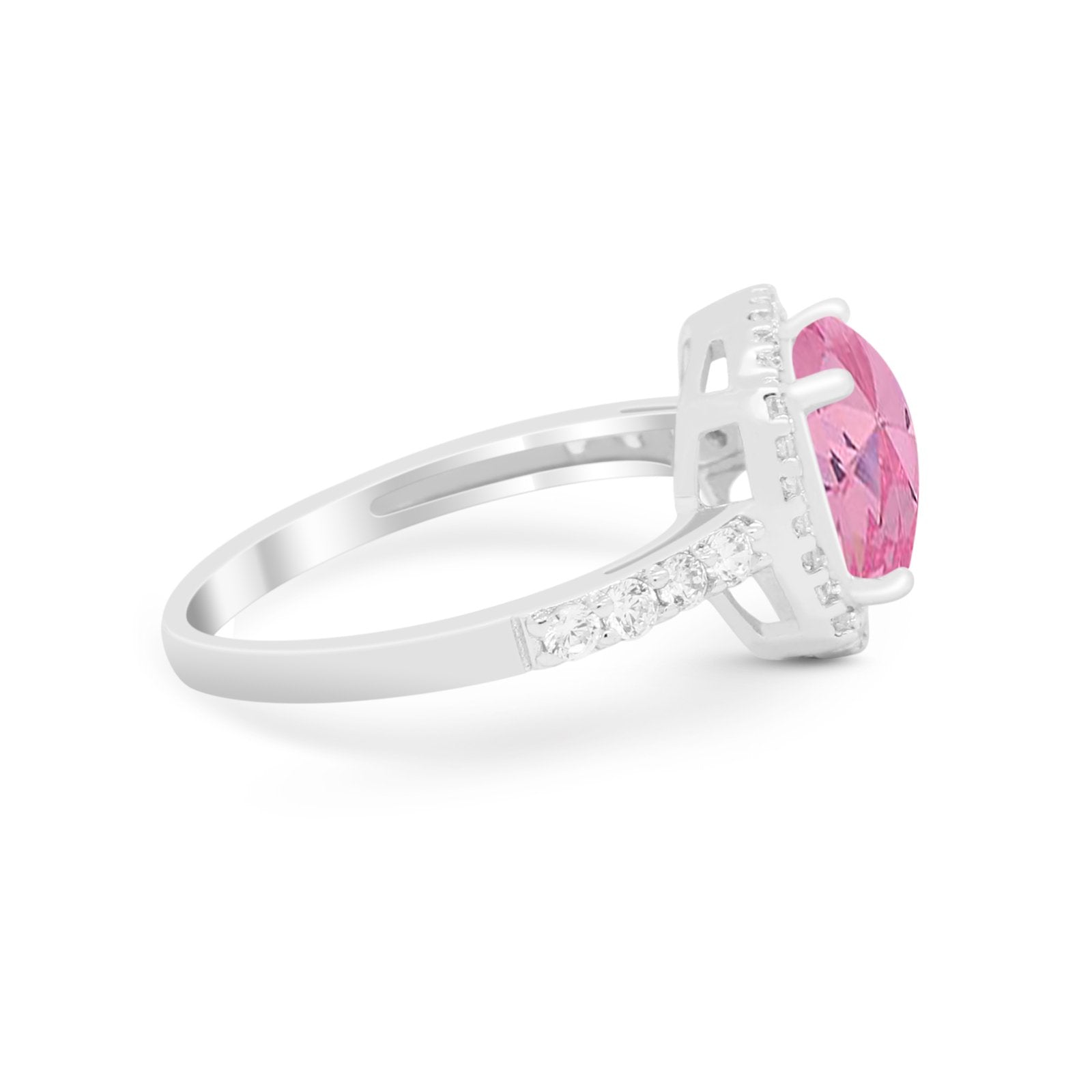 Art Deco Cushion Cut Engagement Ring Simulated Cubic Zirconia 925 Sterling Silver