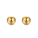 Ball Stud Earrings Round 925 Sterling Silver (2mm-18mm)