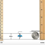 Drop Dangle Stingray Earrings Created Opal 925 Sterling Silver (20mm)