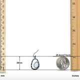 Drop Dangle Earrings Lab Created Opal 925 Sterling Silver (26mm)