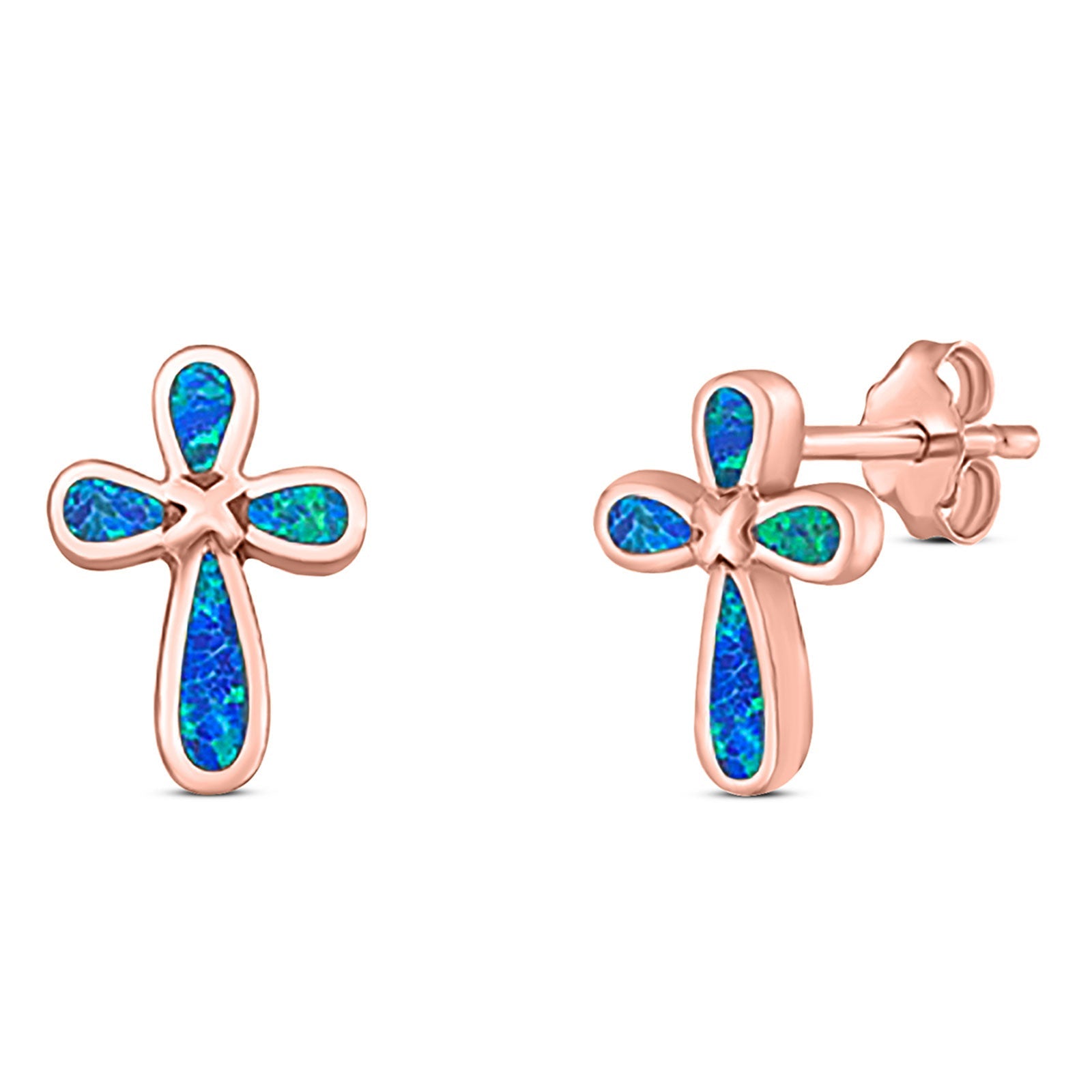 cross stud earrings