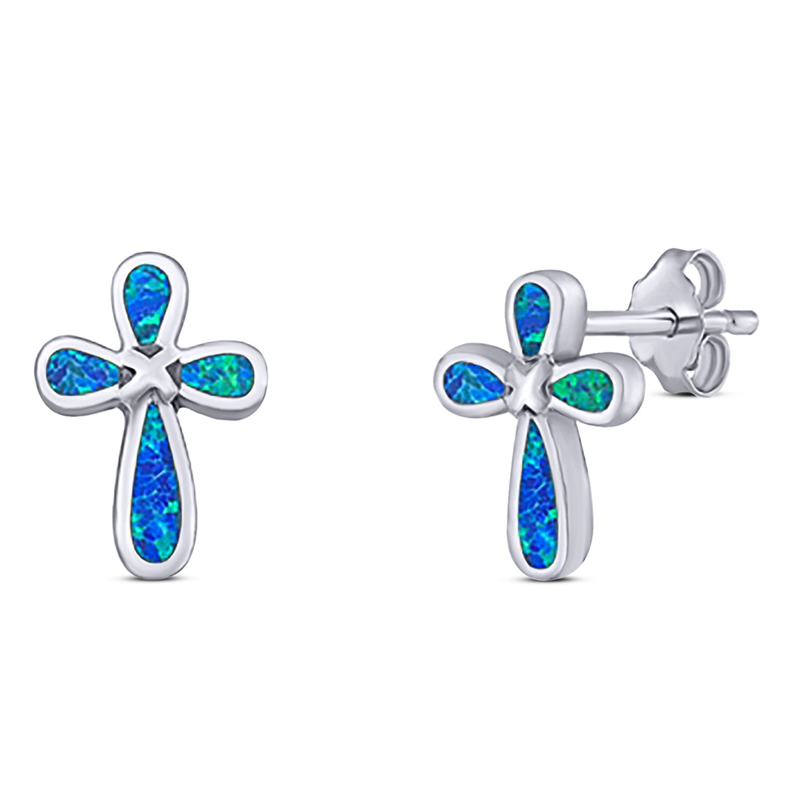 cross stud earrings