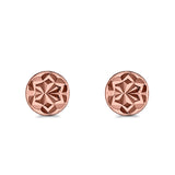 Half Ball Design Stud Earrings 925 Sterling Silver (7mm)