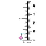 Solitaire Simulated Cubic Zirconia Pendant for Necklace 925 Sterling Silver