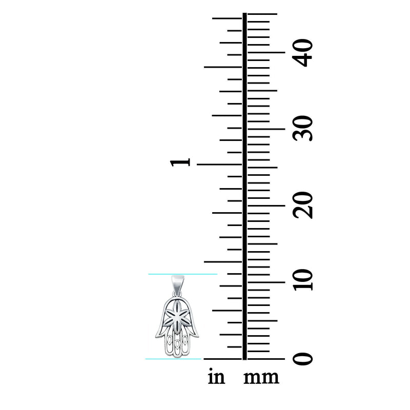 Hamsa Hand Plain Pendants 925 Sterling Silver Fashion Jewelry Gift