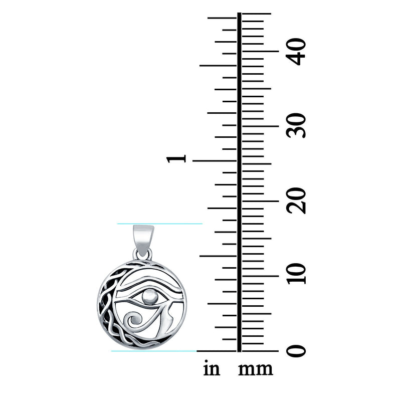 Eye of Horus Pendant Charm Fashion Jewelry 925 Sterling Silver