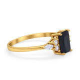 Art Deco Wedding Ring Marquise Simulated Cubic Zirconia 925 Sterling Silver