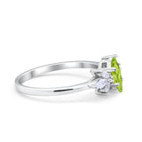 Art Deco Wedding Ring Marquise Simulated Cubic Zirconia 925 Sterling Silver