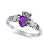 Vintage Style Engagement Bridal Ring Simulated CZ 925 Sterling Silver