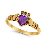 Vintage Style Engagement Bridal Ring Simulated CZ 925 Sterling Silver