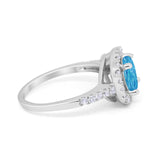 Solitaire Accent Wedding Ring Round Simulated CZ 925 Sterling Silver