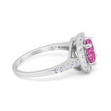 Solitaire Accent Wedding Ring Round Simulated CZ 925 Sterling Silver