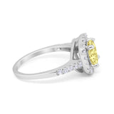 Solitaire Accent Wedding Ring Round Simulated CZ 925 Sterling Silver