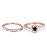 Wedding Band Ring Round Piece Simulated Cubic Zirconia 925 Sterling Silver