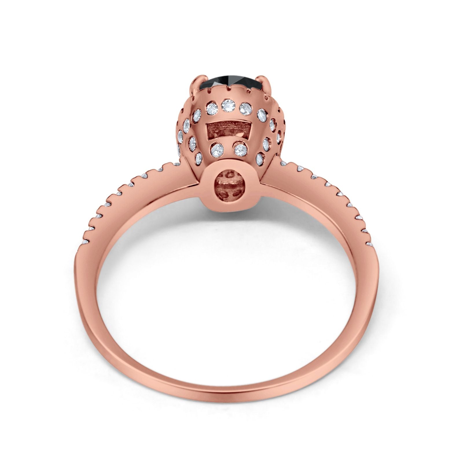 Halo Fashion Ring Oval Simulated Cubic Zirconia Accent 925 Sterling Silver